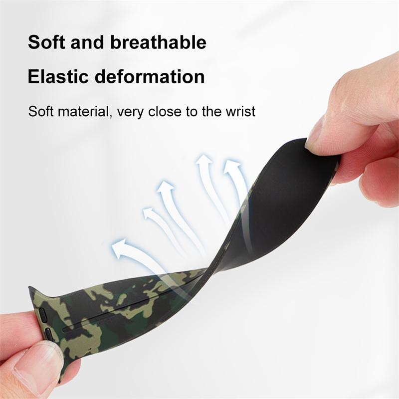 Bracelet en silicone pour Apple Watch Bracelet de sport magnétique Bracelet de montre pour IWatch Series 1 2 3 5 6 Se 7 8 Ultra38mm 40mm 41mm 42mm 44mm 45mm 49mm