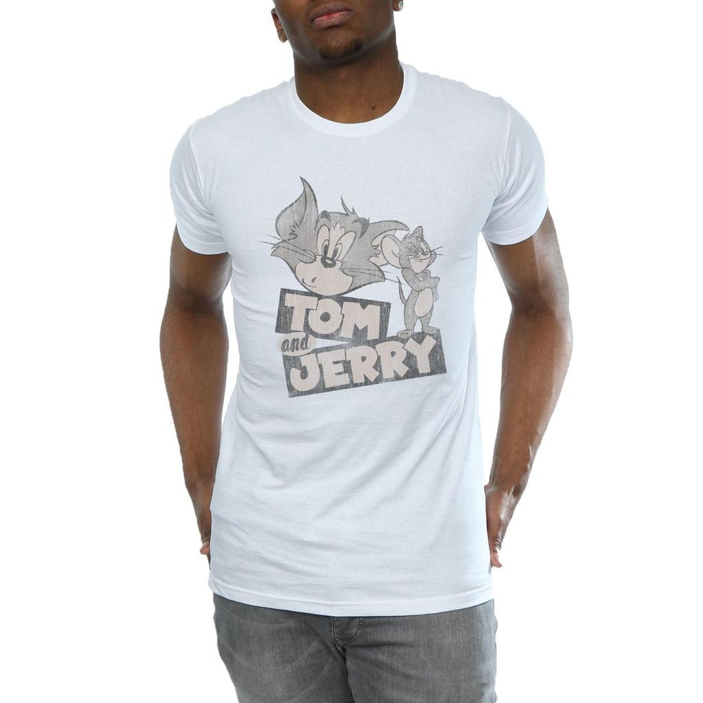 Tom and Jerry Mens Wink Cotton T-Shirt