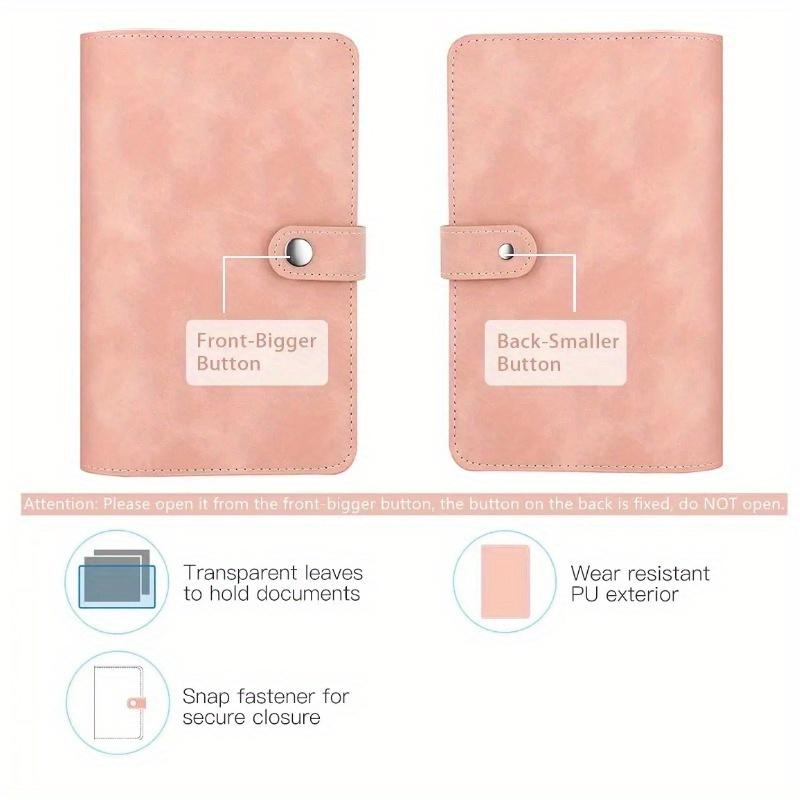 Binder A6 Planner Notebook Budget Cover Pu Looseleaf Handbook 6 Holes Binder Diary Agenda Paper Cover Stationery