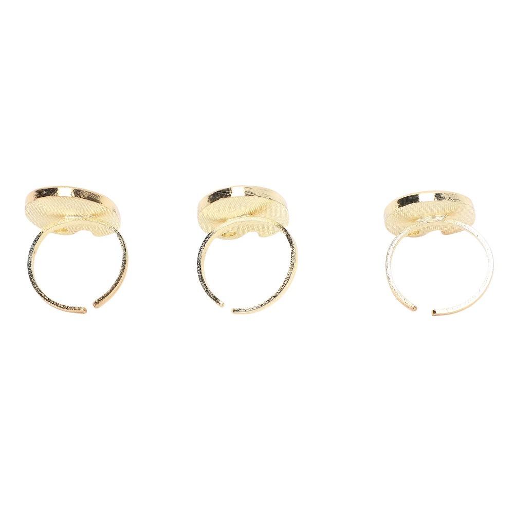 3Pcs 2.6*1.95*2.6CM Nail Art Palette Aluminum Nail Art Display Ring for DIY Practice