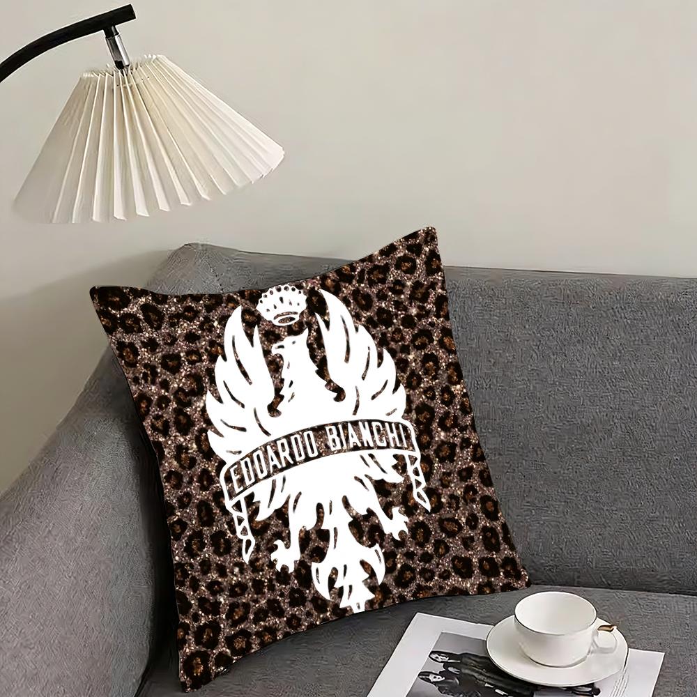 

Luxury BBianchi Logo Cushion Cover Elegant Comfort Pillowcase Sofa Bed Doublesided Printed Invisible Zipper Home Decor 30x30cm