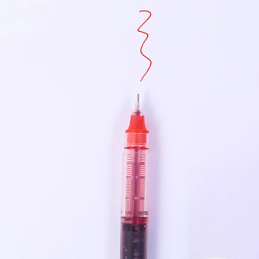 1 kus psací potřeby Roztomilý rovný tekutý váleček kuličkové pero Školní kancelářské potřeby Creative Sweet High Capacity Pen