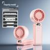 2026 High-Speed Portable Neck Fan: 100 Speeds, USB Rechargeable, Foldable, Strong Wind