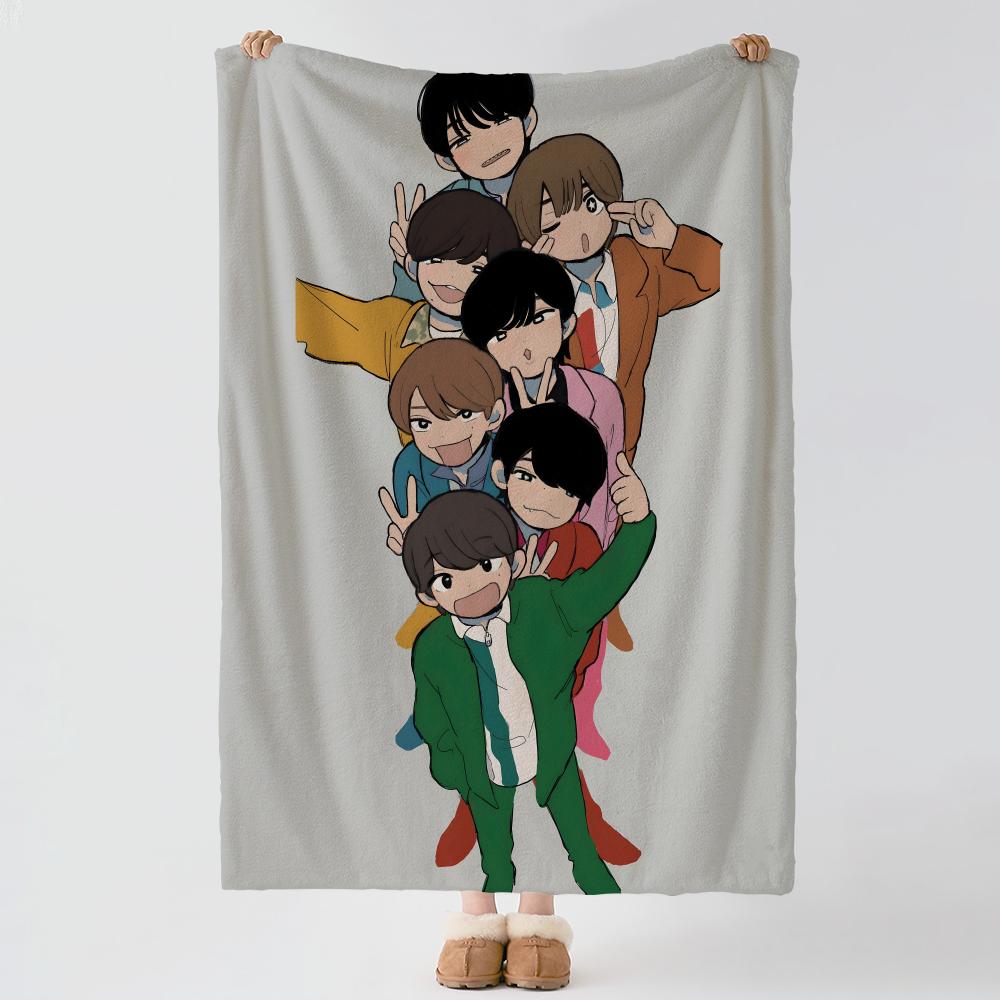 Music NNaniwa DDanshi Throw Soft Warm Flannel Blanket Multiuse Throw for Bed Sofa Office Air Conditioning Nap Blanket
