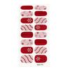 6styles Christmas Nail Art Stickers Dot Snowflake Designs Gel Nail Decals Perfect for New Year DIY Manicures No UV Lamp Needed