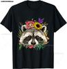 Expressionist Scream Shirt Raccoon Lovers Artistic Raccoon T-Shirt Unisex's Casual Street Style Stretch Round Neck Tee Shirt Summer