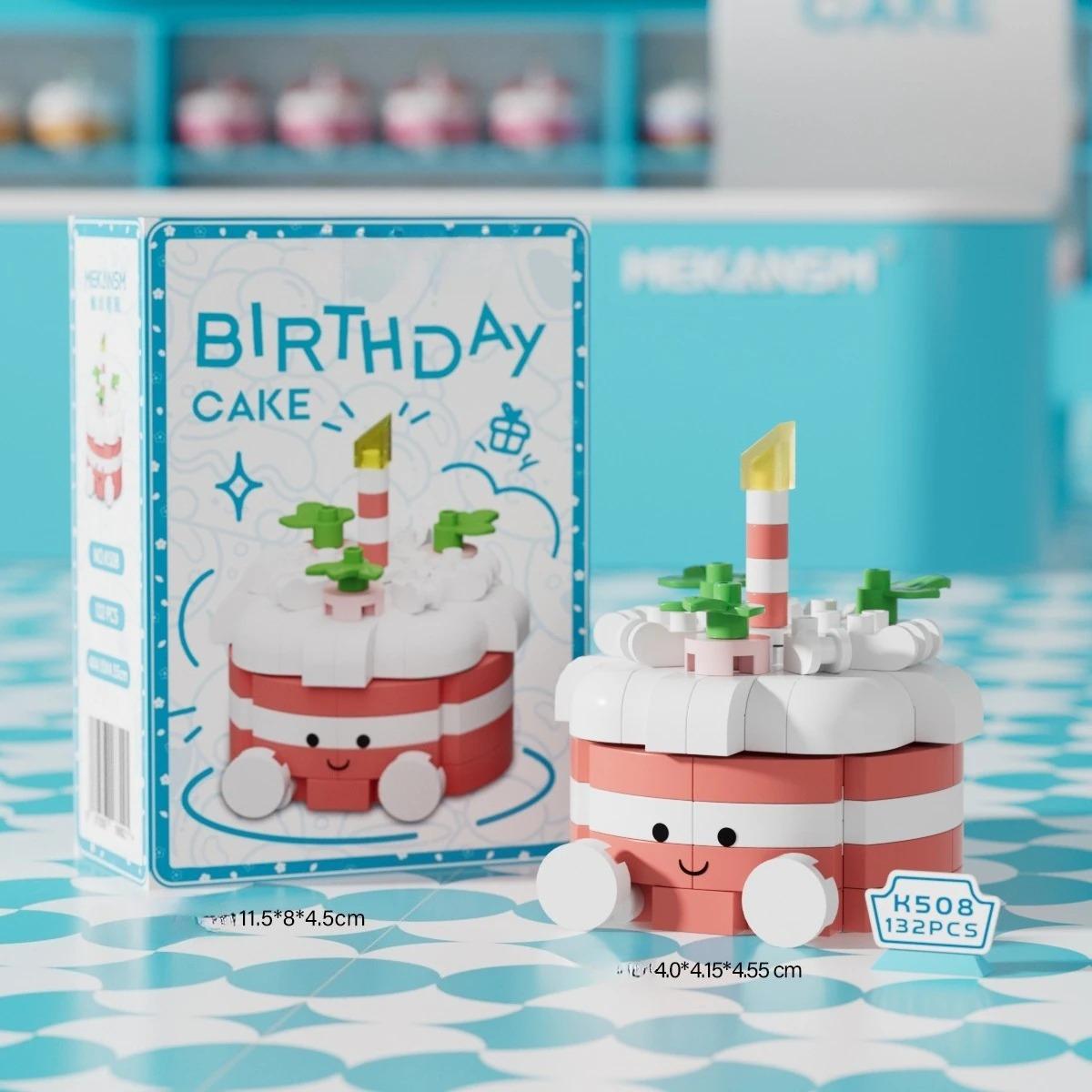 

Surprise Birthday Cake Building Blocks Educational Children s Handmade Creative Assembling Toys Desktop Ornament Model Gift