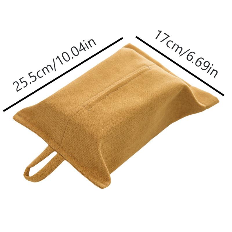 Paper Towel Cover Hanging Rope Fabric Paper Towel Box Ins Style Living Room Home Desktop Car Drawer Paper Bag Hanging Type