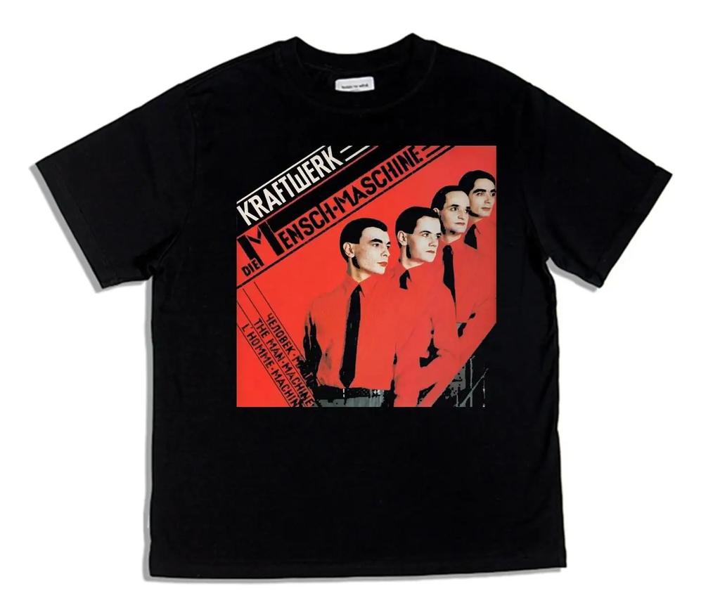 2025 Craft Rock Kraftwerk Power Station Band Printed T-shirt Pure Heavy Hip Hop High-quality Luxury Brand Selling Popular