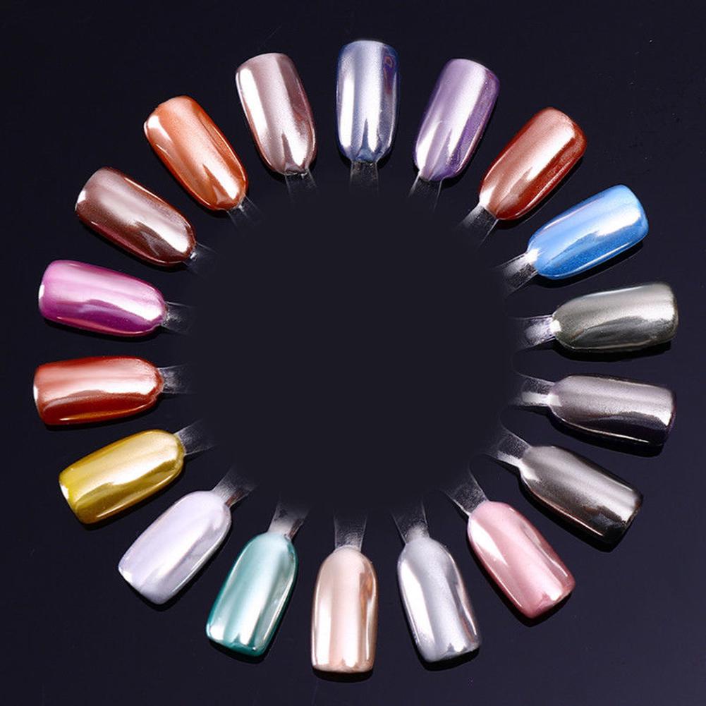 0.5g Mirror Silver Nail Powder Dust Glitter Shinning Chrome Pigment Manicure