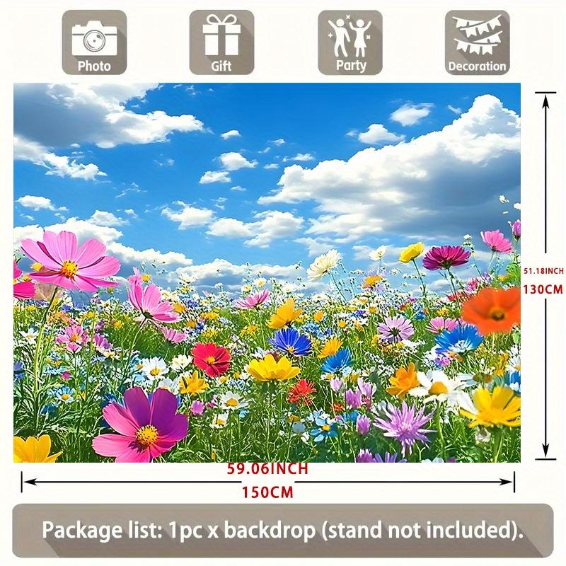 A multi-functional spring-themed background decoration, suitable for photography props. Made of polyester.
