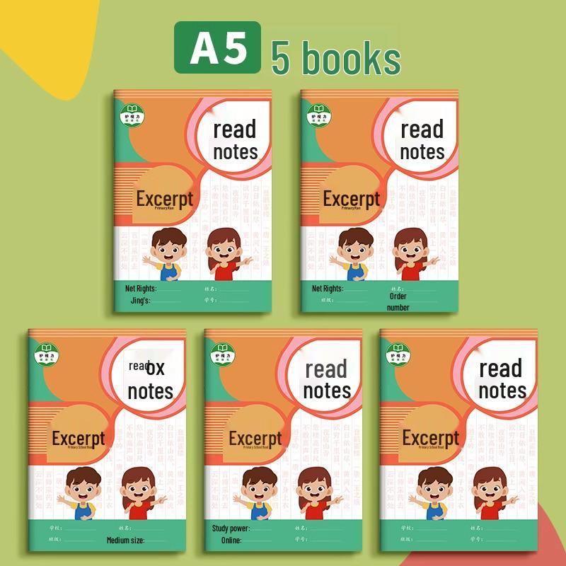 Základní čtenářský sešit pro dobrá slova, věty a odstavce - Úryvek z knihy a záznamový deník pro studenty