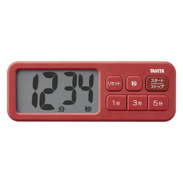 

TANITA Антибактериальный Большой Видимый Таймер Матовый Красный TD-431