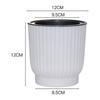 Plant Flower Pot Self Watering Pot White Round Planter Balcony Office Home Succulent Automatic Water-absorbing Flower Pots