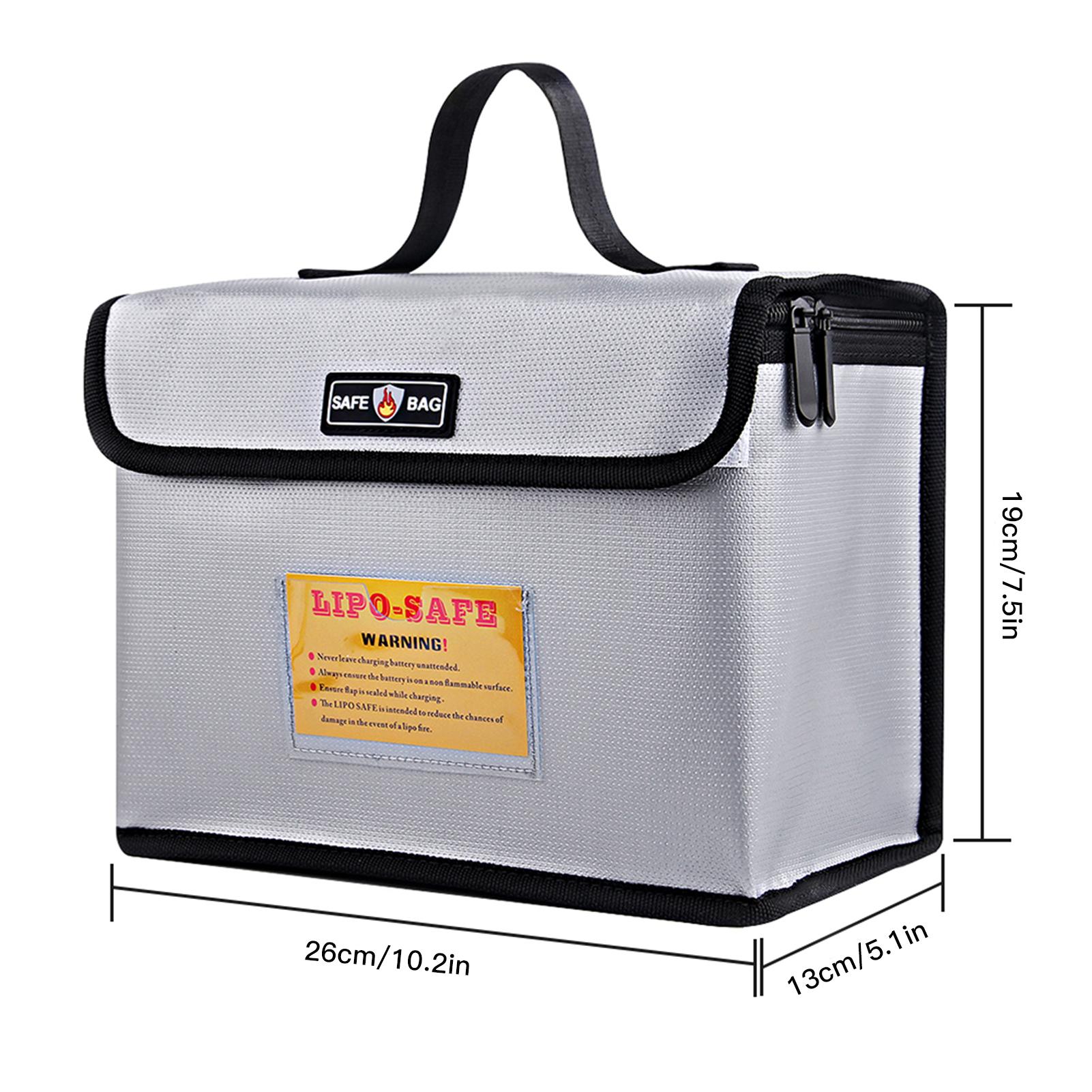 Fireproof Explosionproof Lipo Battery Guard Safe Bag Large Storage Space for Battery Storage Charging with Double Metal Zipper Other