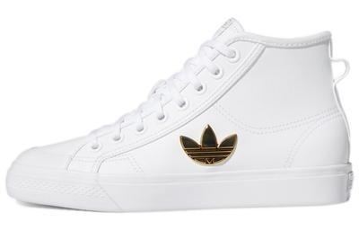 Nizza Trefoil Hi Cloud White Gold Metallic Women's H01134