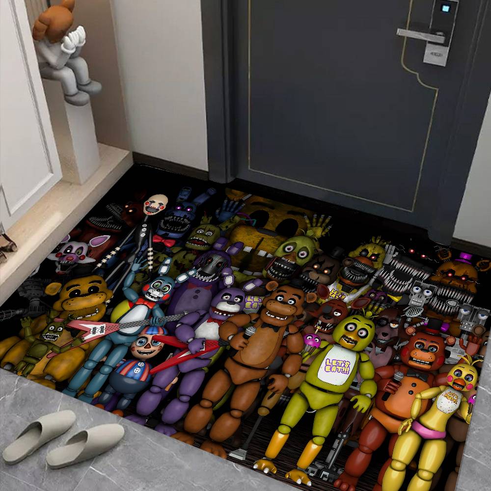 F-Fnaf F-Five-N-Nights-At-F-Freddys Anime Door Mat Anti-slip Absorb Water Long Strip Cushion Bedroon Mat Bedside Mats
