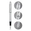 Cross Townsend Lustrous Chrome Fine Fountain Pen W/ S/Steel Nib