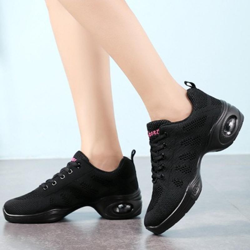 Womne's Sneakers Summer Mesh Breathable Casual Shoes Air Cushion Running Shoes for Women Jazz Dancing Shoes Ladies Dancing Shoe