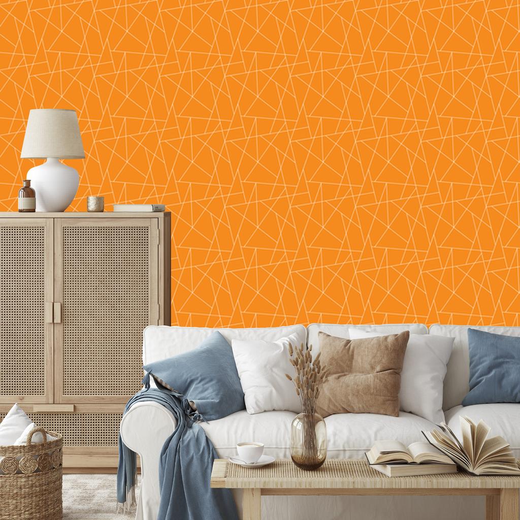 Wallpaper Geometric pattern background gold, center gold 50x1000