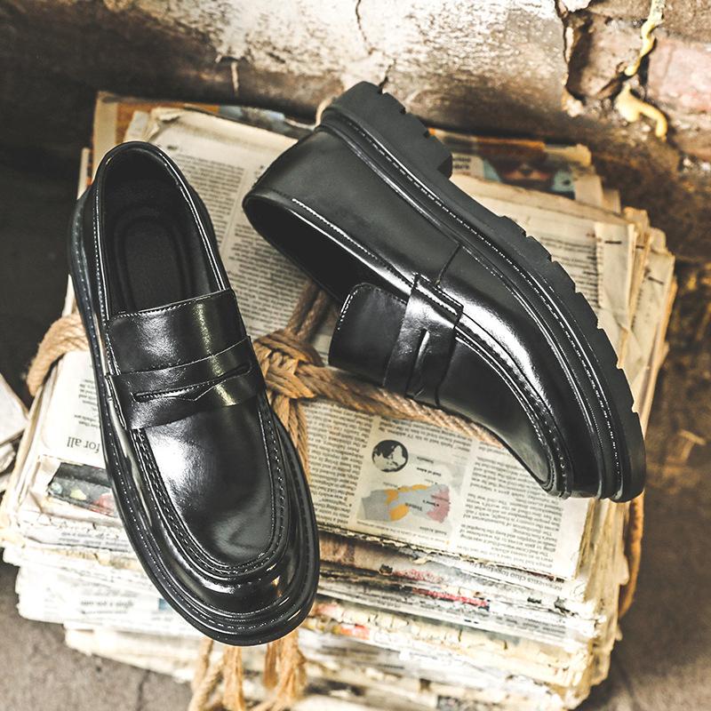 Мужские туфли Весенние кожаные туфли Мужские корейские версии Модные деловые повседневные — фото 4