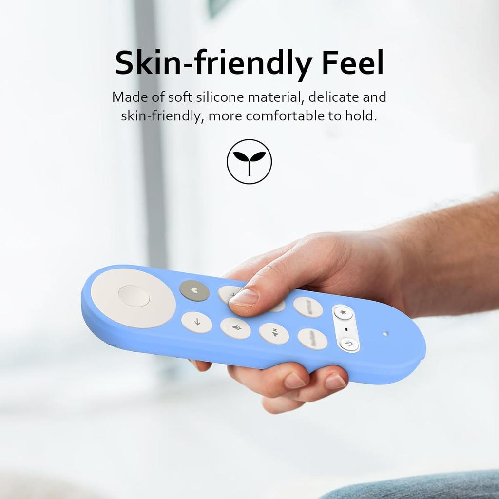 Remote Case for Google TV Streamer 4K 2024 Protective Control Cover Silicone (Blue)
