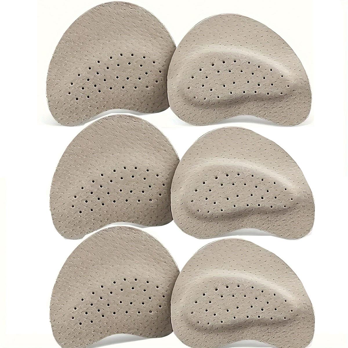 

6 шт. Женские туфли на высоком каблуке, мягкая ПУ, нескользящая подушечка под переднюю часть стопы - дышащая, влаговпитывающая, амортизирующая стелька для ухода за ногами с рисунком для сцепления 6pcs