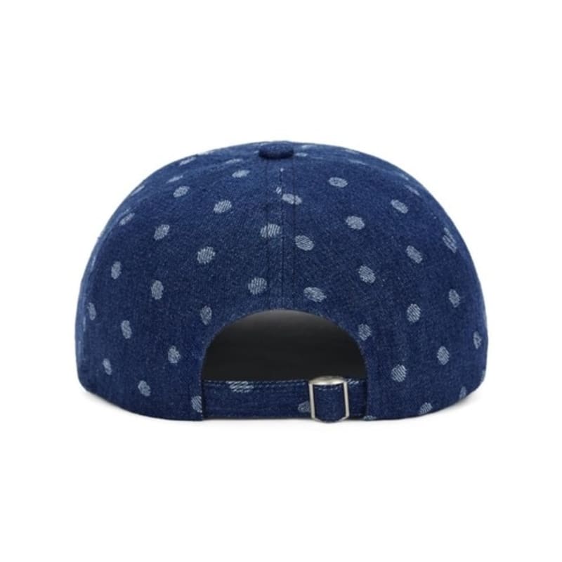 DEINET DENIT DOT DENIM LOGO CAP IN DEEP BLUE