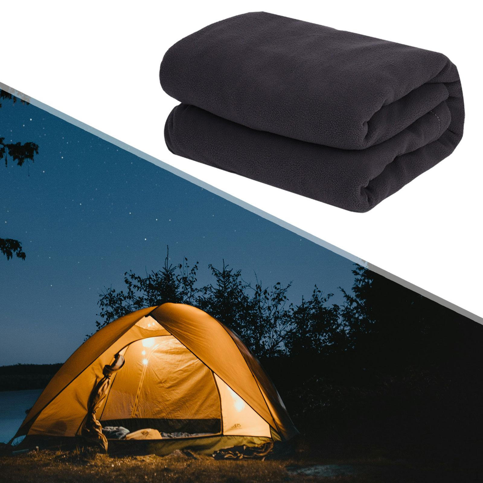 

Флісовий вкладиш для спального мішка, ковдра для кемпінгу для дорослих, дітей, простирадло, одинарний темно-сірий