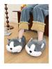 Pantofole in Cotone da Donna e Uomo con Velluto, Copri-Tallone, Design Caldo a Punta Chiusa per Comfort Domestico e Post-Partum
