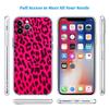 PP51 Pink Leopard Soft Shell Transparent Phone Case for Motorola Moto G7 G8 G9 G84 G85 G73 G24 G15 Z2 Play Power Plus