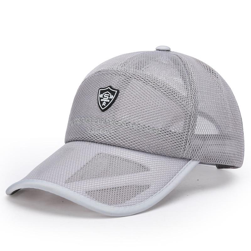 Mesh Cap Men's Spring and Autumn Casual Hat Summer Sunscreen Baseball Cap Autumn Outdoor Fishing Breathable Thin Mesh Cap
