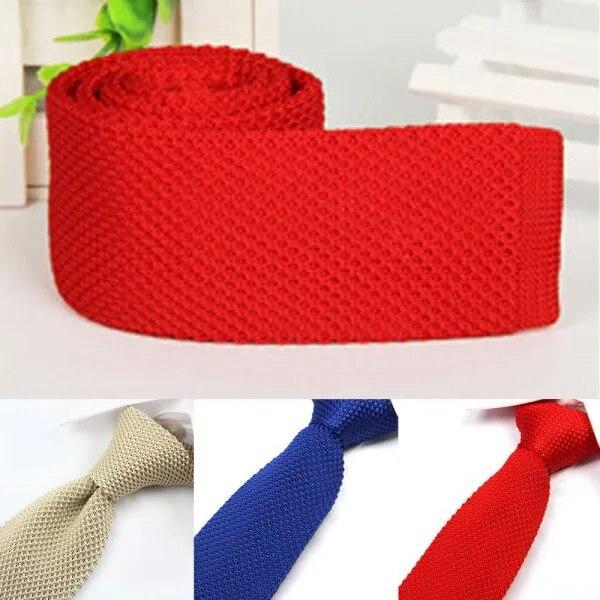 

Men s Solid Tie Knitted Tie Plain Necktie