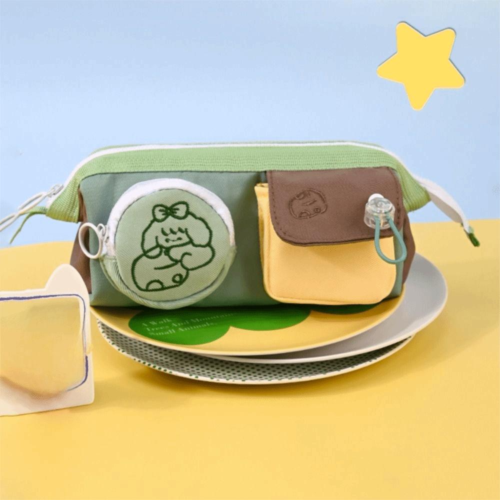 Simple Pencil Case Cartoon Stationery Bag Durable Pencil Bag Elementary School Students