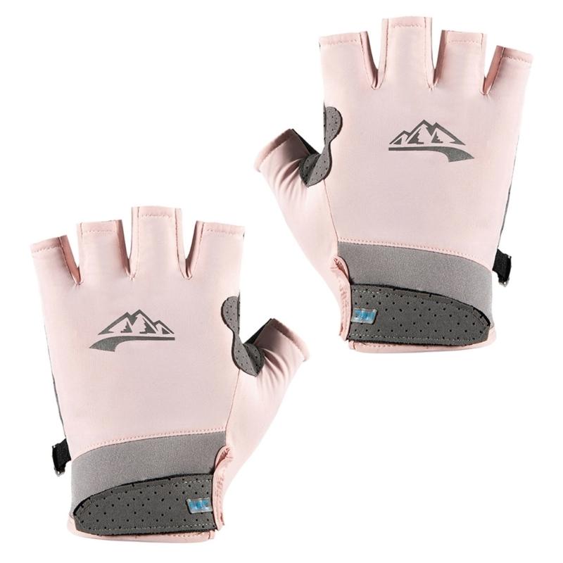 Быстросохнущая дышащая спортивная перчатка нескользящая с половиной пальца перчатка для рыбалки M