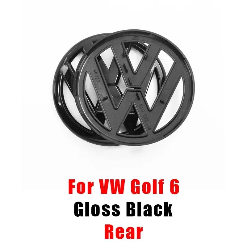 ·VW 135mm Car Front Grille Badge and 110mm Rear Trunk Emblem Lid Logo Accessories For Volkswagen Golf 6 MK6 5K0853601C 5K0853630