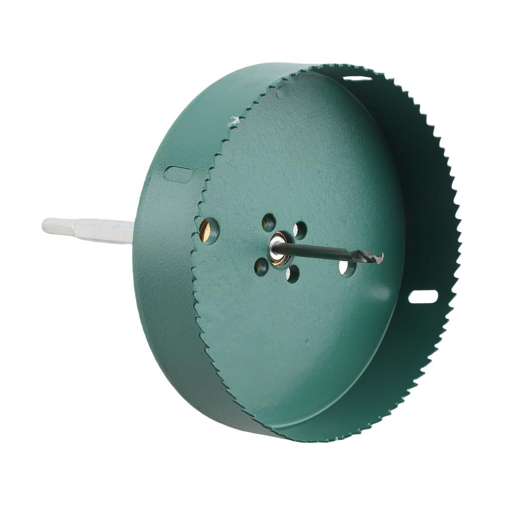 Hole Saw Kit Quick Release Hole Opener with Drill Bit 160mm Dust Cover For Downlight Plasterboard