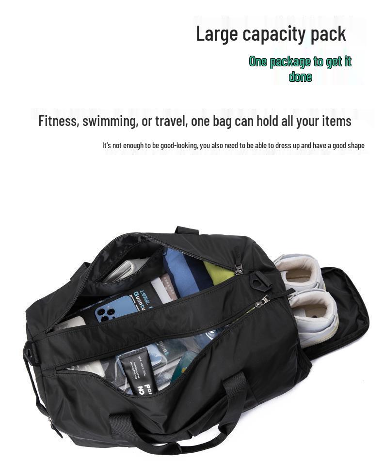 Herren Sport-Reisetasche: Leicht, Großes Fassungsvermögen, Trocken-/Nass-Trennung, Ideal für Fitnessstudio, Geschäft oder Kurztrips