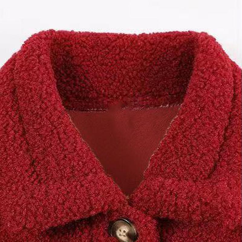 Thickened Fleece Lined Winter Velvet Jacket Women Fashionable Warm Versatile