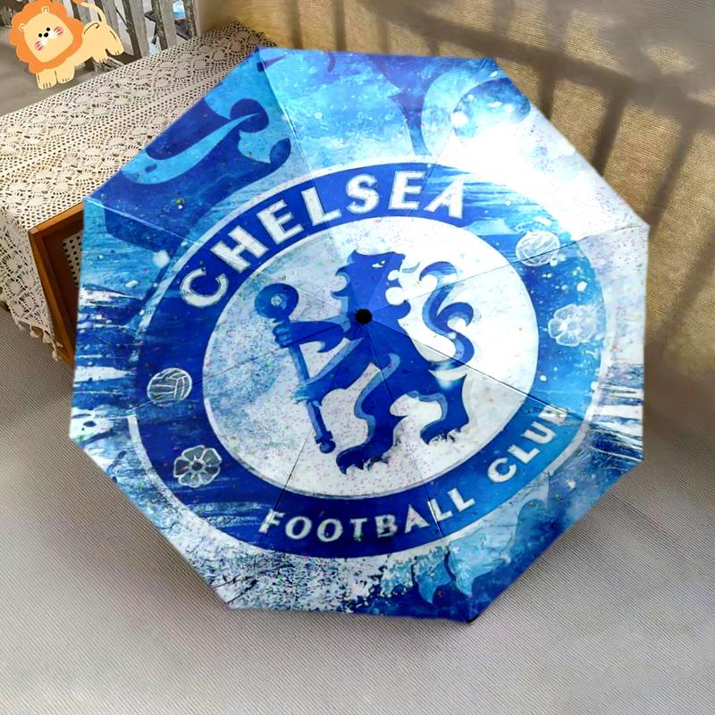 Golden Lion Chelsea FC Folding Umbrella Durable Portable Umbrella Light Travel