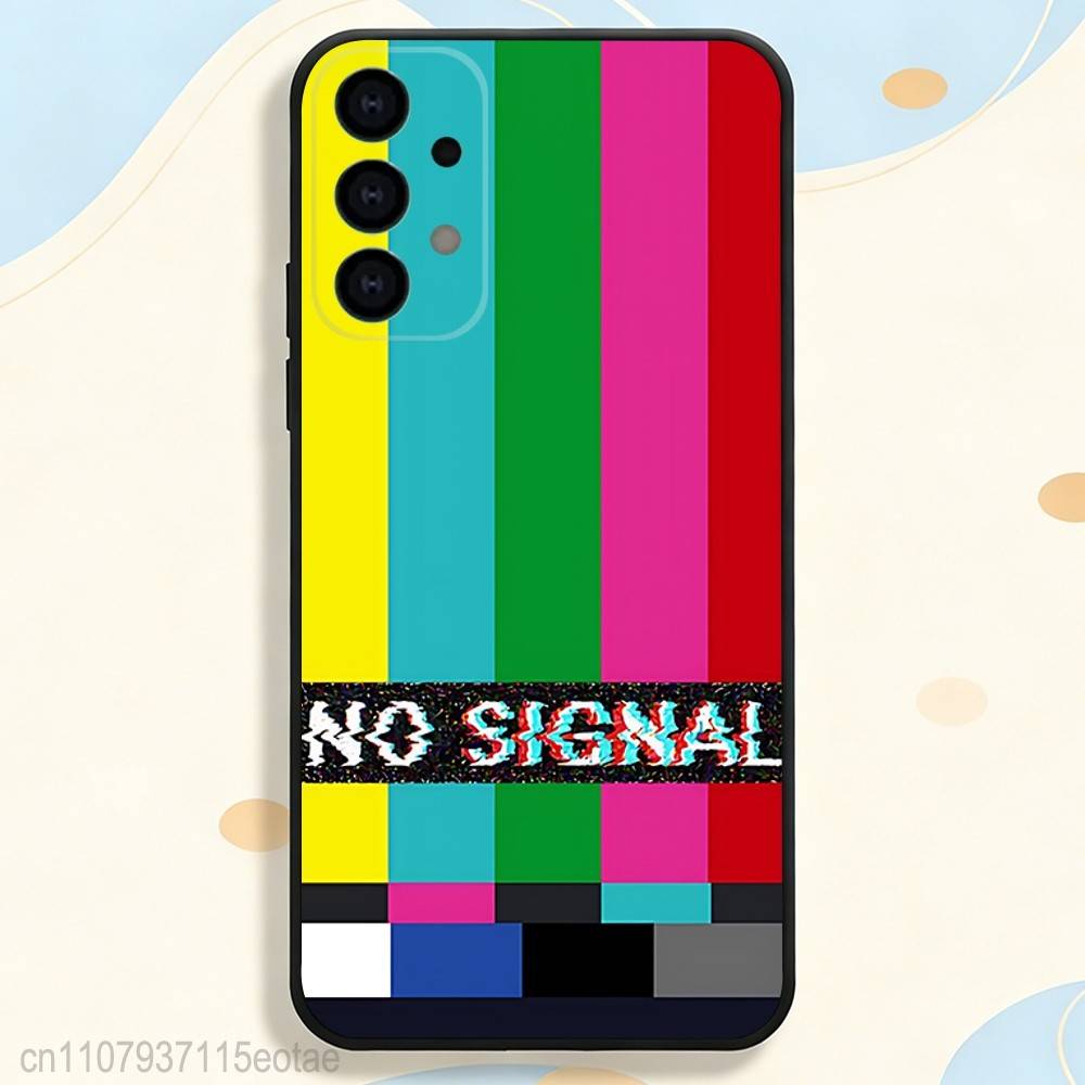 No Signal TV ART Phone Case for Samsung S Series S21 S22 S23 S24 S25 S26 FE Plus Ultra TPU Soft To Skin-friendly Case