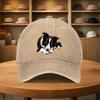 Leichte Baseballkappe im Streetstyle mit Border Collie Hundemuster-Design, geeignet für alle Jahreszeiten, für Partys, Picknicks, Cam