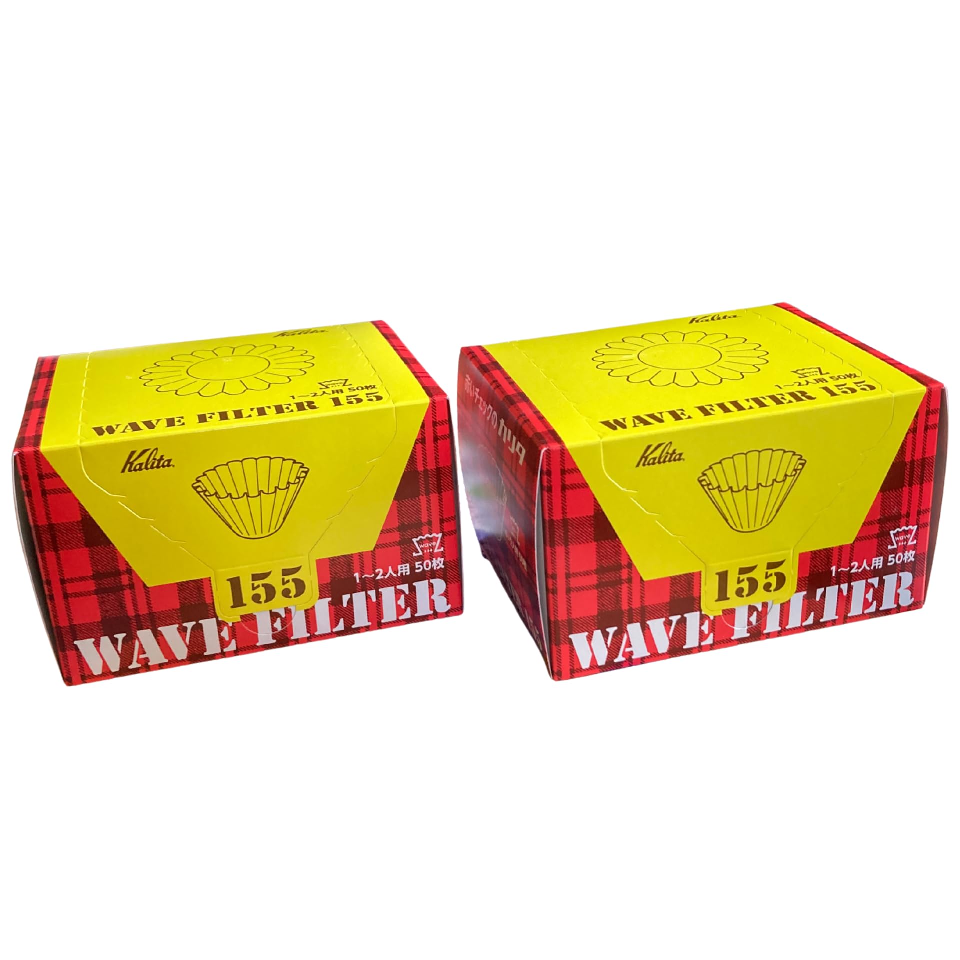 

покупка 2 для Kalita Wave для набора из 2 кофейных воронок размера 155 [Оптовые наборы] KWF-155 (50р.) Серии, 1-2 человека, (100 штук), фильтр, фильтр, белый