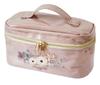 Kijapan Small Cosmetic Bag with Size 18 X 9 X FROR 166276 Pouch/Vanity Dividers, Pink, S, 10.5 Cm, Flora, Glossy, Stylish, Cute,