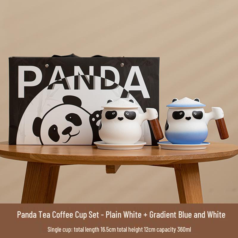 Panda Ceramic Tea & Water Separation Mug for Home & Office