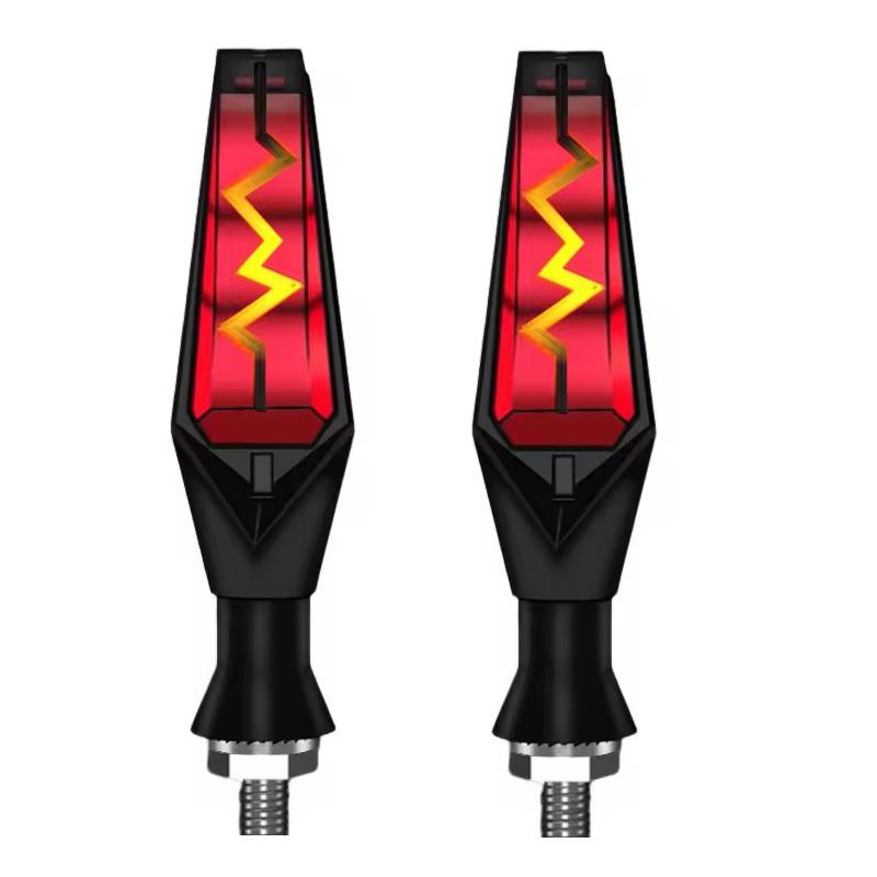 Motorcycle modification turn signal flow indicator electrocardiogram turn signal 12v universal signal turn signal