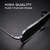 Pure Titanium Men's Sunglasses Seiko Polarized Photochromic Outdoor Shades UV400 Original Brand Sun Glasses