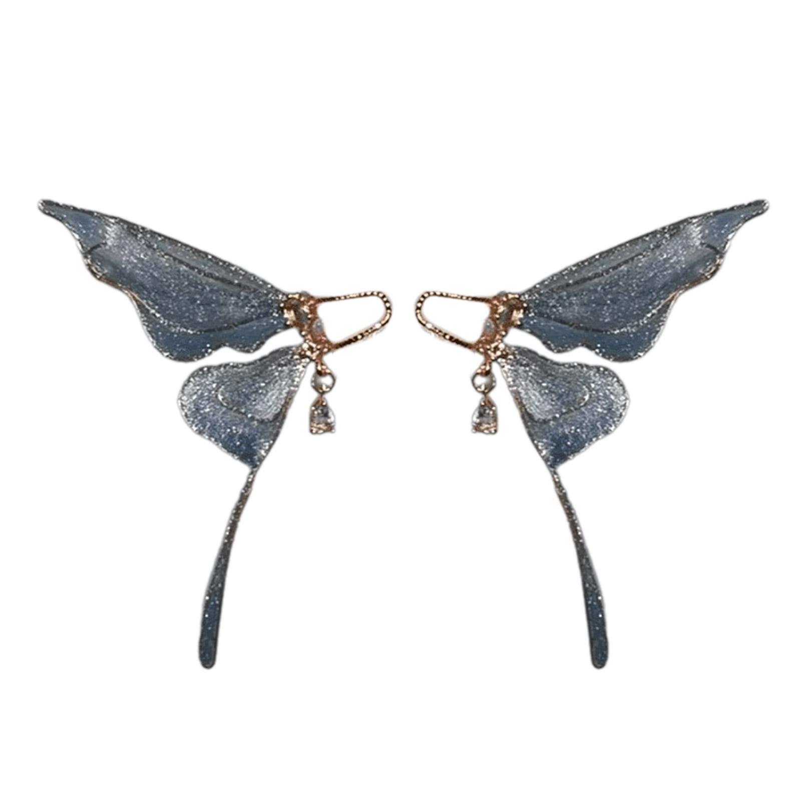 

Кисточки-бабочки, зажимы для ушей, серьги-капли, нежные серьги-манжеты в форме бабочки, модные украшения для ушей для вечеринок