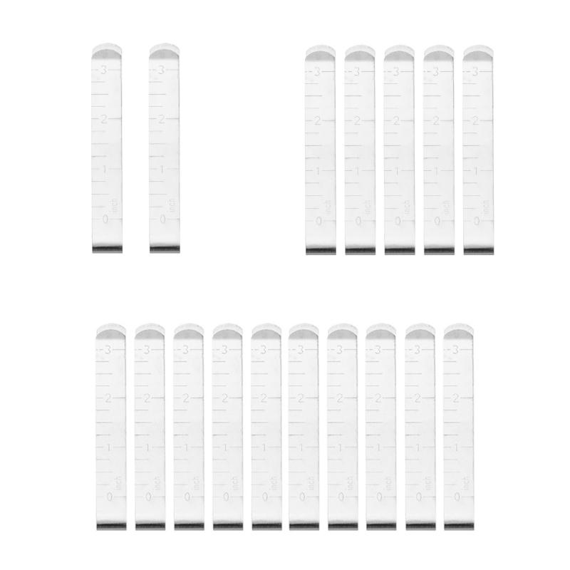 2/5/10 Stück 3 Zoll Nähklammer Edelstahl Saumklammern Metall Crimpklemme Stoff Nähen Messlineal zum Säumen