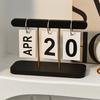 Nordic Minimalist Creative Flip Calendar Desk Ornament for Home, Living Room, Dining Table, Coffee Table, and Office Decoration.